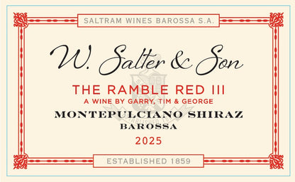 The Ramble Red III - Montepulciano Shiraz 2025 + Ramble Wines Cap