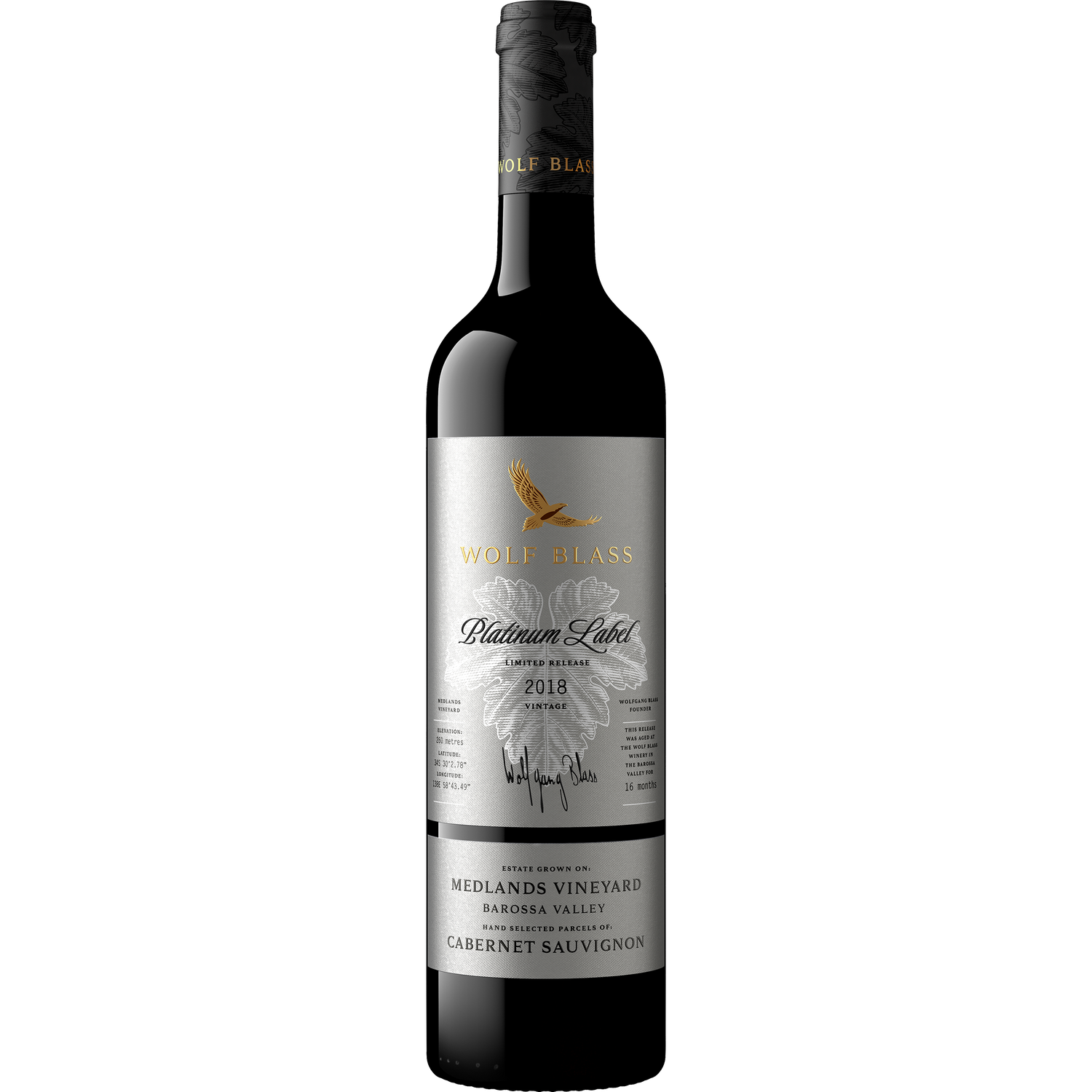 Wolf Blass Platinum Cabernet Sauvignon 2016